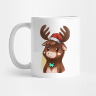 Cute Moose Drawing Mug